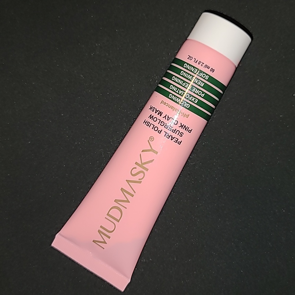 MUDMASKY PEARL POLISH SUPERGLOW PINK CLAY MASK NWT!